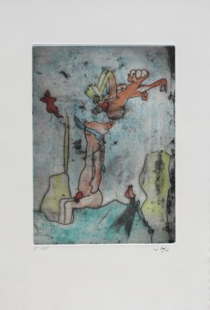 Etching And Aquatint Matta - Vivante mortalité 5