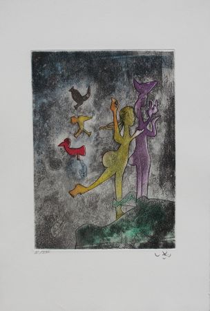 Etching And Aquatint Matta - Vivante mortalité 6