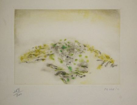 Etching And Aquatint Music - Voeux Lacourière 1966