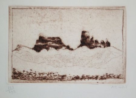 Etching And Aquatint Music - Voeux Lacourière 1978