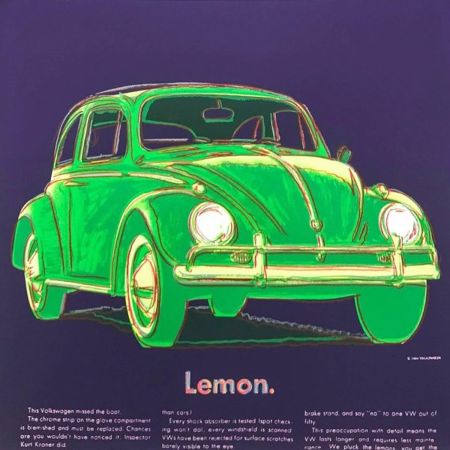 Screenprint Warhol - Volkswagen (FS II.358)