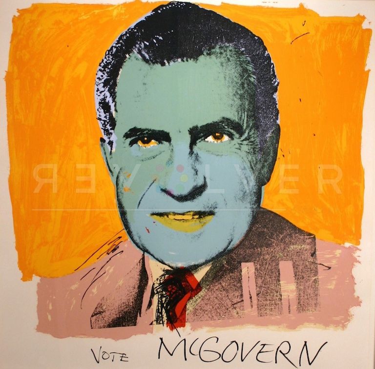 Screenprint Warhol - Vote McGovern 84