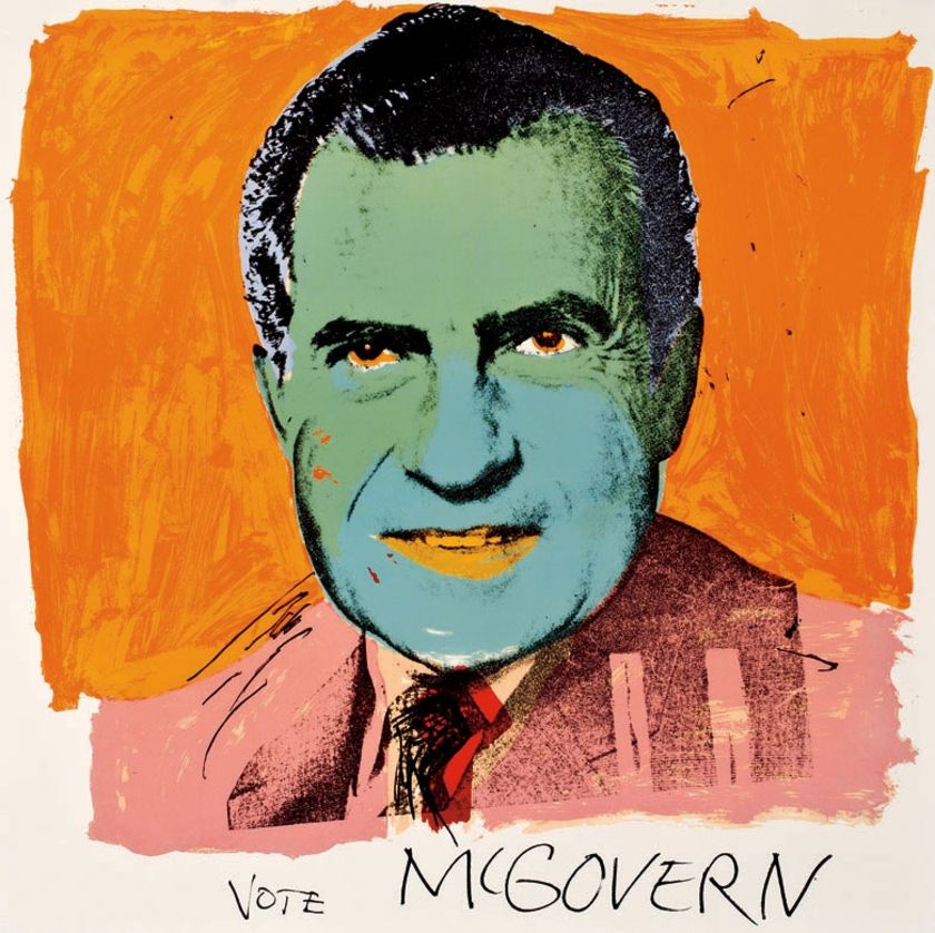 Screenprint Warhol - Vote McGovern 84