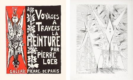 Engraving Lam - VOYAGE À TRAVERS LA PEINTURE. La première gravure de Wifredo Lam (numérotée et signée, 1946)