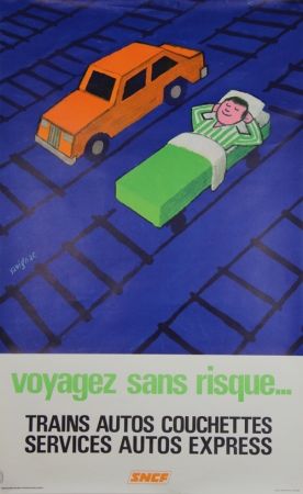 Lithograph Savignac - Voyagez sans Risques