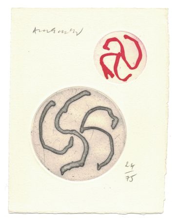 Engraving Alechinsky - '' Vue d'Intérieur ''