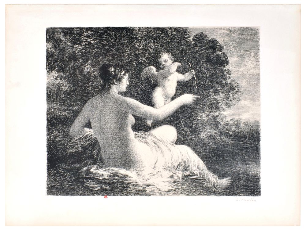 Lithograph Fantin-Latour - Vénus et l'Amour
