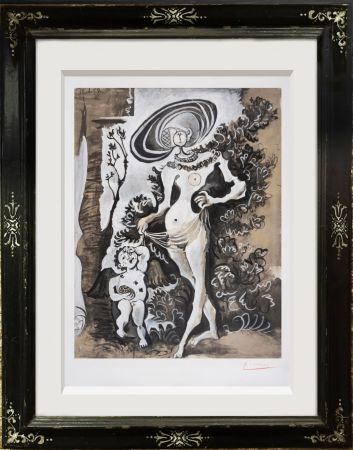 Lithograph Picasso - Vénus et l’amour voleur de miel 