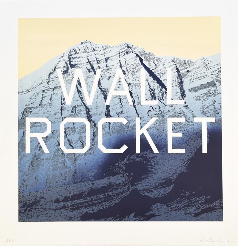 Lithograph Ruscha - Wall Rocket