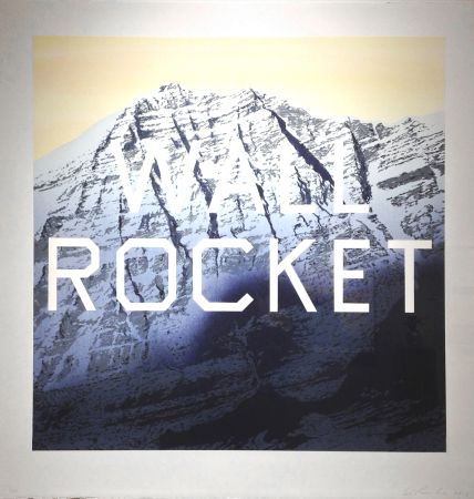 Lithograph Ruscha - Wall Rocket 