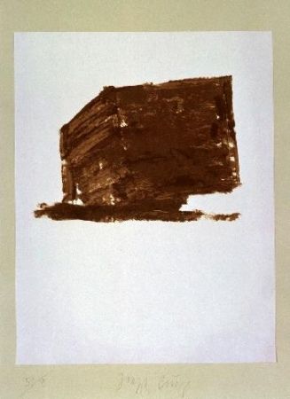 Lithograph Beuys - Wandernde Kiste Nr.1