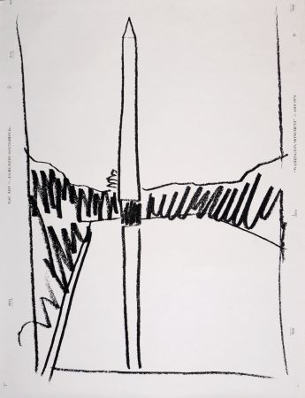 Screenprint Warhol - Washington Monument, 1974