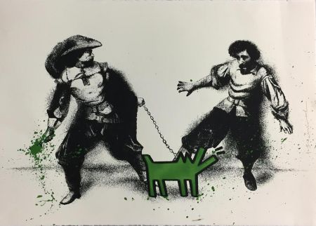 Screenprint Mr Brainwash - Watch Out! (Green)