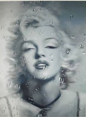 Screenprint Qian - Water Drop Marilyn