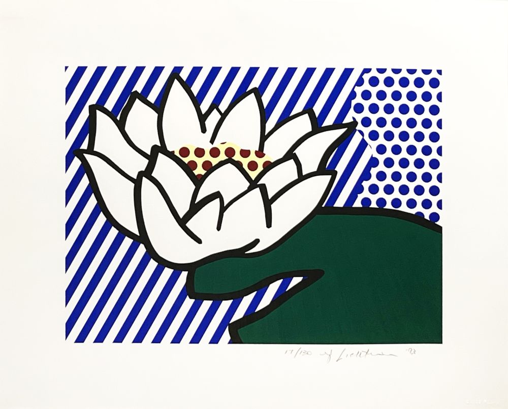 Screenprint Lichtenstein - Water Lily