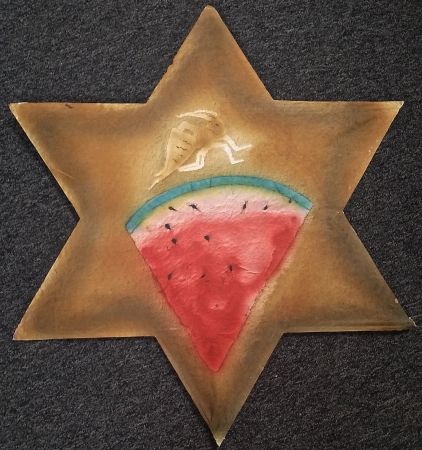 Screenprint Toledo - Watermelon star kite