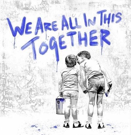 Screenprint Mr Brainwash - We Are All In This Together 