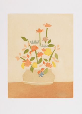 Aquatint Katz - Wildflowers in Vase