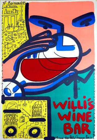 Lithograph Boisrond - Willis Wine Bar 
