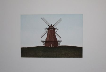 Etching And Aquatint Moritz - Windmühle