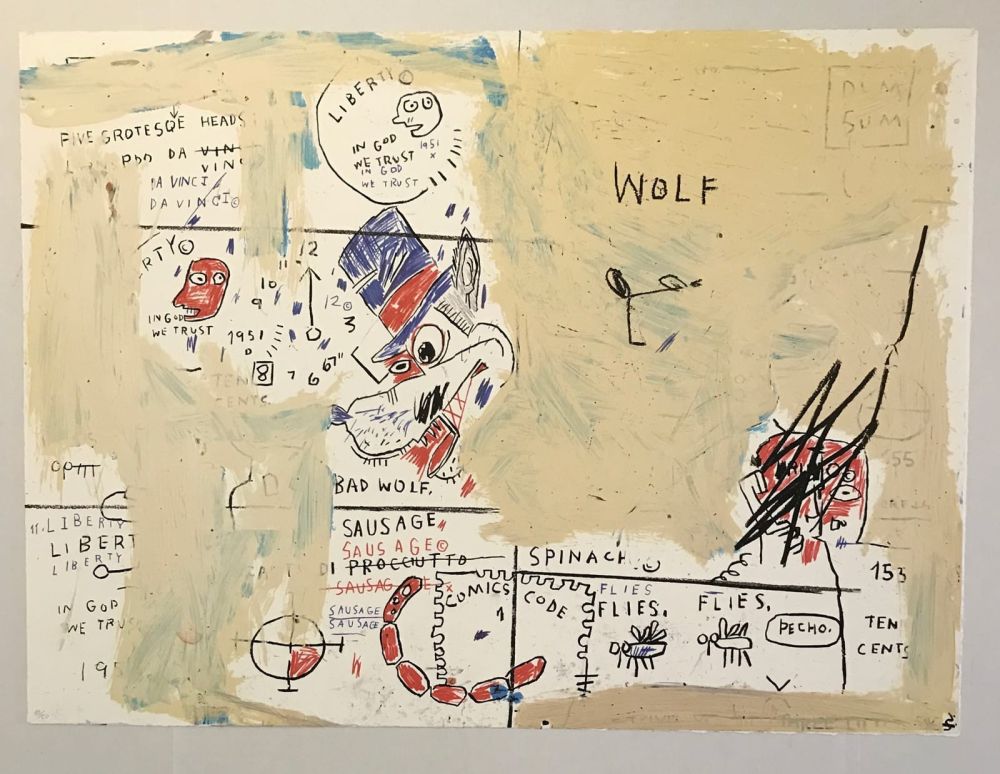 Screenprint Basquiat - Wolf Sausage