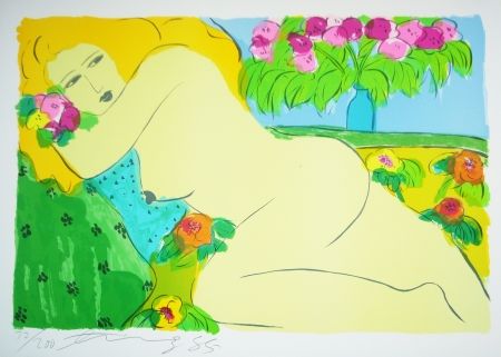Lithograph Ting - Woman 15
