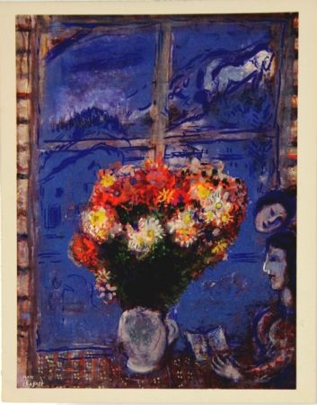 Offset Chagall - Woman At The Window Gouaches Matisse Gallery New York 1968