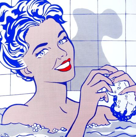 Screenprint Lichtenstein - Woman in bath