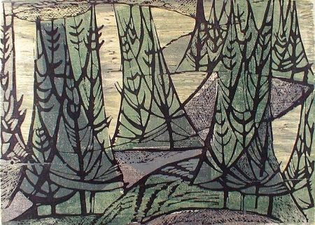Woodcut Haas - Wooded Point