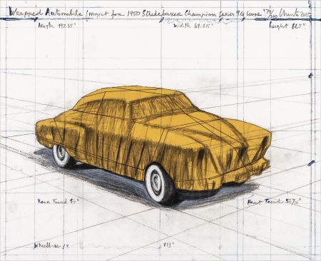 Lithograph Christo & Jeanne-Claude - Wrapped Automobile 