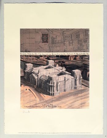 Lithograph Christo - Wrapped Reichstag
