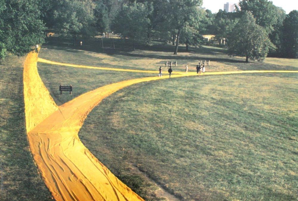 Photography Christo & Jeanne-Claude - Wrapped walk Ways Loose Park Kansas City Missouri