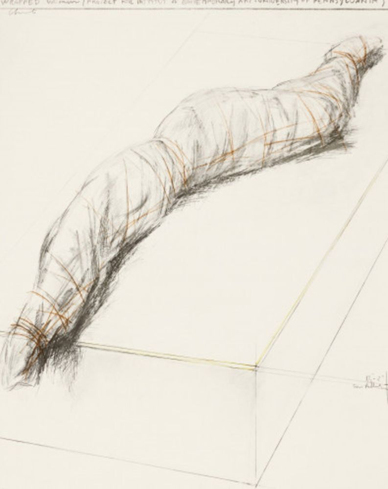 Screenprint Christo - Wrapped Woman