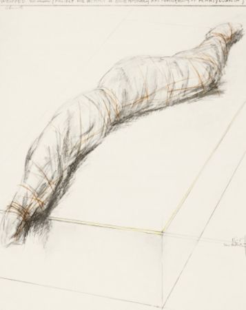 Screenprint Christo - Wrapped Woman