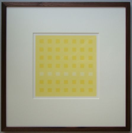 Screenprint Calderara - Yellow Squares