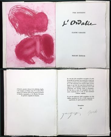 Illustrated Book Garache - Yves Bonnefoy. L'ORDALIE. Maeght 1975