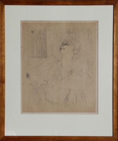 Lithograph Toulouse-Lautrec - Yvette Guilbert - Menilmontant