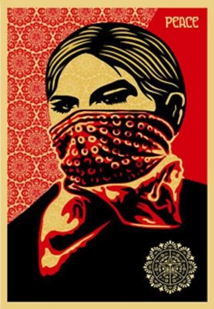 Screenprint Fairey - Zapatista Woman. Large Format