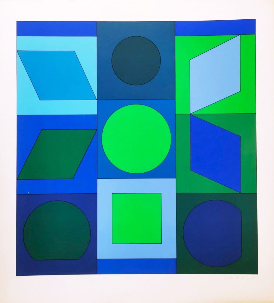 Screenprint Vasarely - Zaphir 