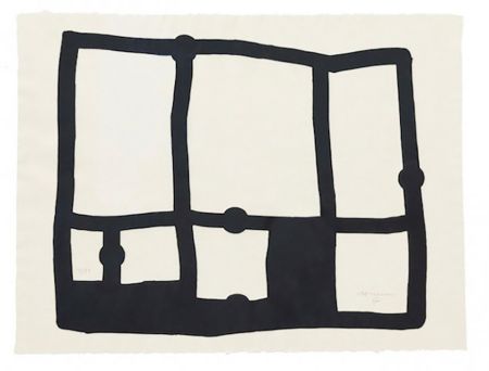 Etching Chillida - Zedatu IV