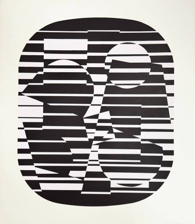 Screenprint Vasarely - Zeta