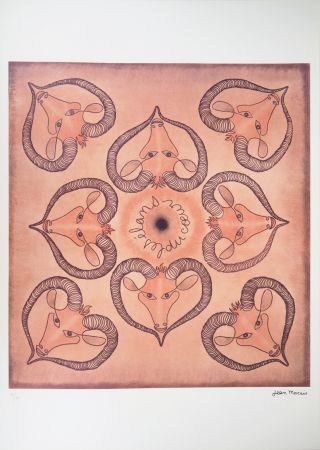 Lithograph Marais  - Zodiaque Bélier, Les élans du Cœur