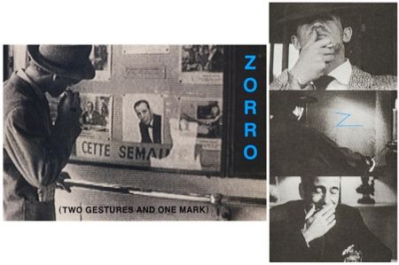 Lithograph Baldessari - Zorro (Two Gestures and One Mark)
