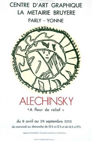 Lithograph Alechinsky - À fleur de relief