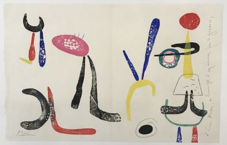Woodcut Miró - Á toute épreuve (Proof against all)
