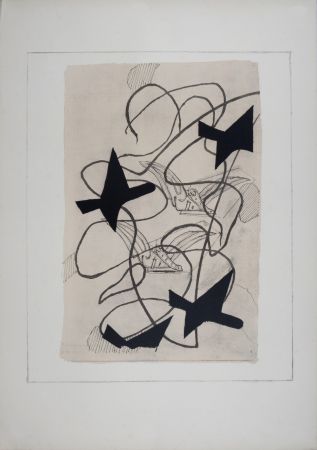 Lithograph Braque - Étude, 1971