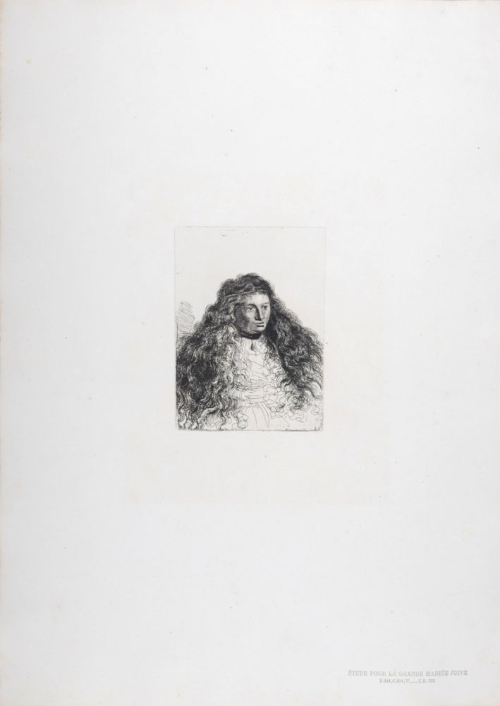 Rotogravure Rembrandt - Étude pour la grande mariée juive